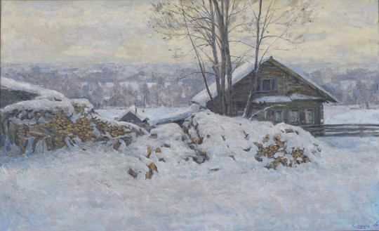 Зимний пейзаж Анатолия Новгородова стал главной темой декабря в корпоративном календаре лесопромышленного холдинга
